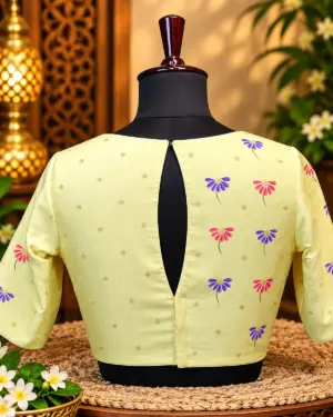 embroidered pastel blouse back showcase