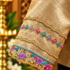 jeweled champagne brocade cuff jeweled champagne brocade cuff