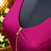 magenta bodice with golden chain detail magenta bodice with golden chain detail