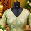 sage brocade blouse display sage brocade blouse display